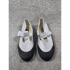 VANS Style 93 Coated Canvas True White Mary Jane Sneakers Shoes‎ Women's Size 8